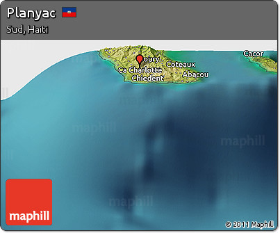 Satellite Panoramic Map of Planyac