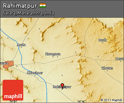 Physical Map of Rahimatpur