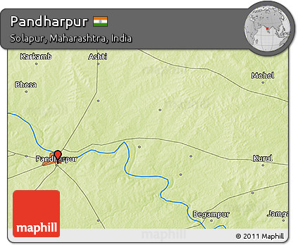 Physical 3D Map of Pandharpur