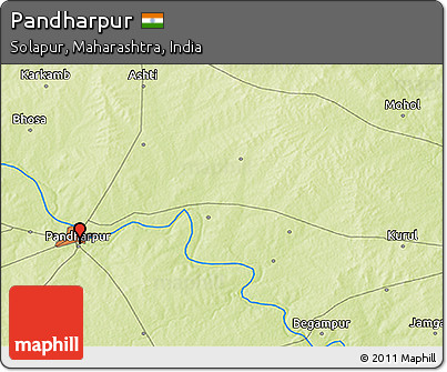 Physical 3D Map of Pandharpur