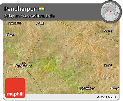 Pandharpur In Maharashtra Map Free Satellite 3D Map Of Pandharpur