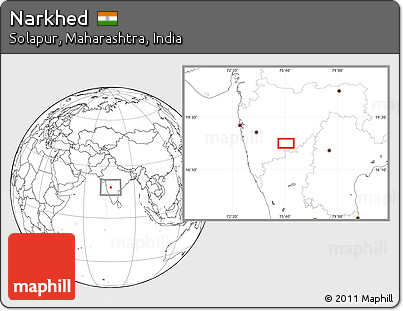 Blank Location Map of Narkhed