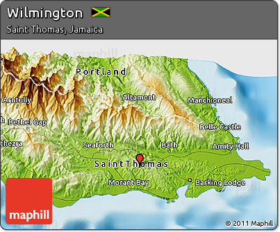 Physical 3D Map of Wilmington