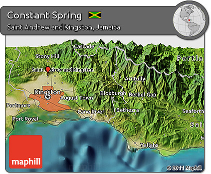 Satellite 3D Map of Constant Spring