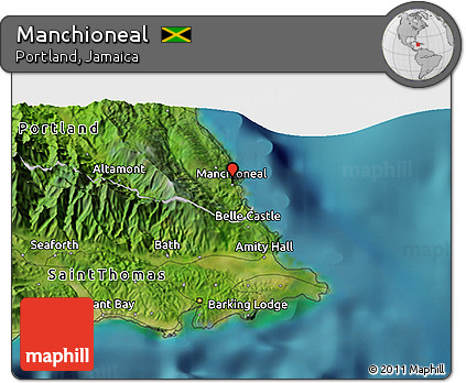 Satellite 3D Map of Manchioneal