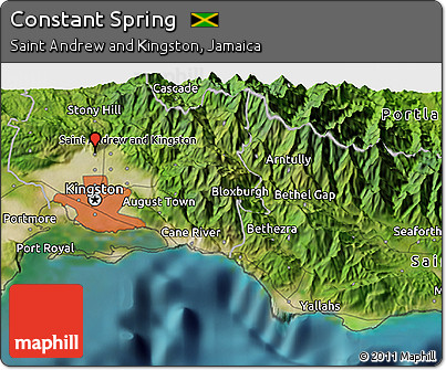 Satellite 3D Map of Constant Spring