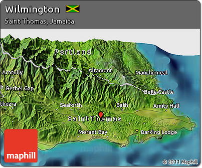 Satellite 3D Map of Wilmington