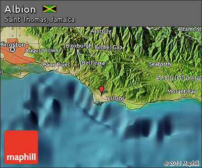 Satellite 3D Map of Albion