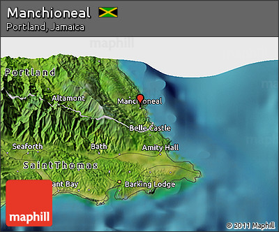 Satellite 3D Map of Manchioneal