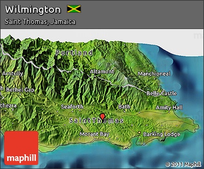 Satellite 3D Map of Wilmington