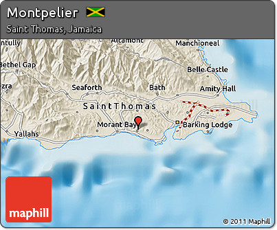 Shaded Relief 3D Map of Montpelier