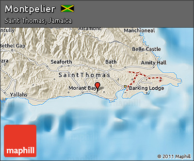 Shaded Relief 3D Map of Montpelier