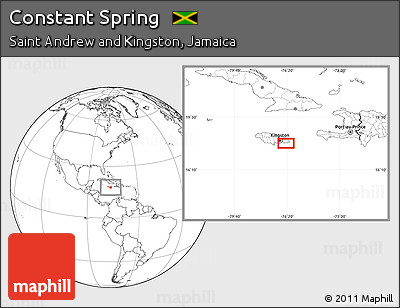 Blank Location Map of Constant Spring