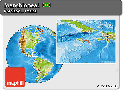 Physical Location Map of Manchioneal