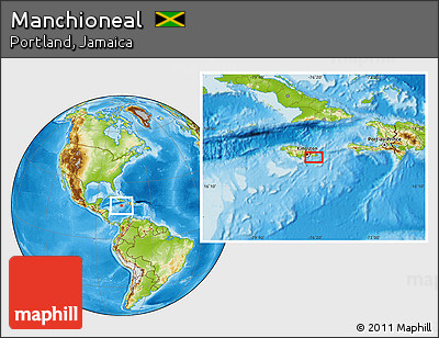 Physical Location Map of Manchioneal