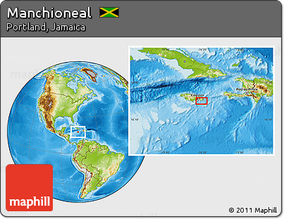 Physical Location Map of Manchioneal