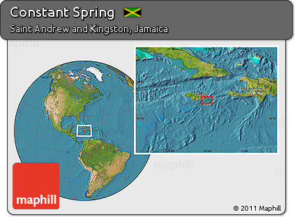 Satellite Location Map of Constant Spring