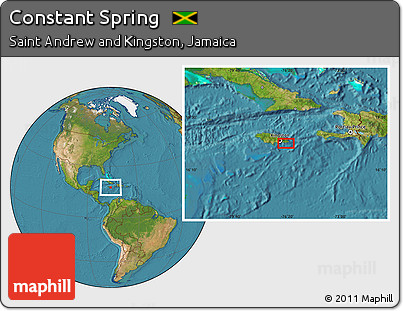 Satellite Location Map of Constant Spring
