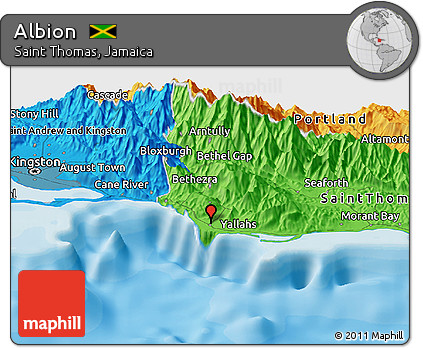 Political Panoramic Map of Albion