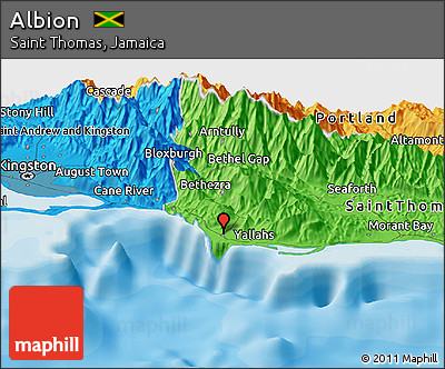 Political Panoramic Map of Albion
