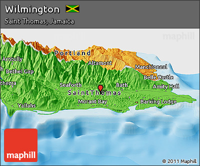 Political Panoramic Map of Wilmington