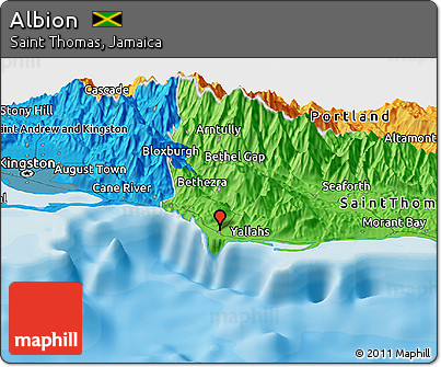 Political Panoramic Map of Albion