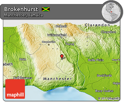 Physical 3D Map of Brokenhurst