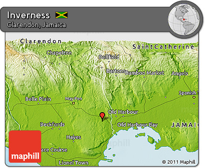Physical 3D Map of Inverness