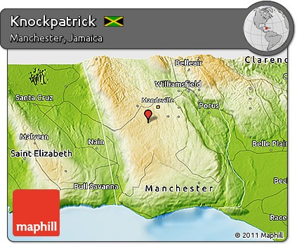 Physical 3D Map of Knockpatrick