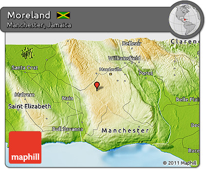 Physical 3D Map of Moreland