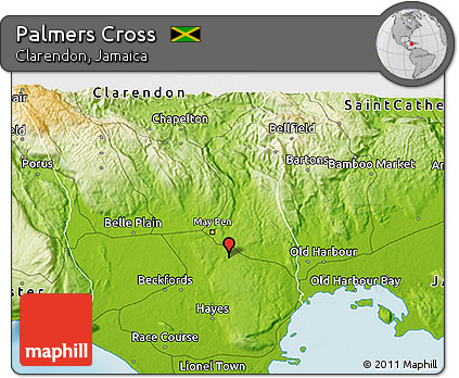 Physical 3D Map of Palmers Cross