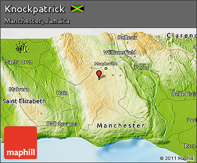 Physical 3D Map of Knockpatrick