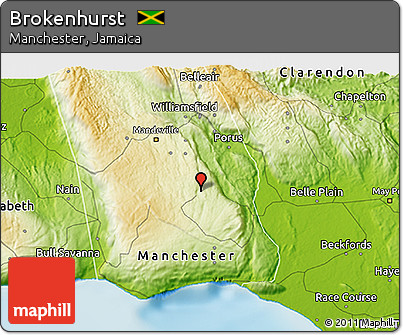 Physical 3D Map of Brokenhurst