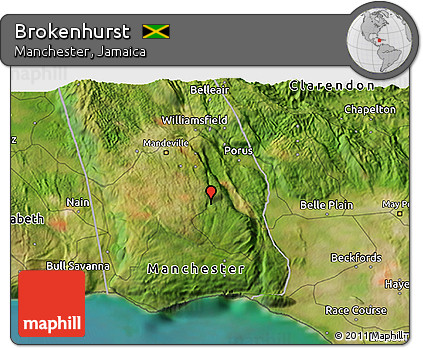 Satellite 3D Map of Brokenhurst