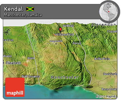 Satellite 3D Map of Kendal