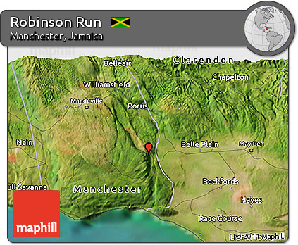 Satellite 3D Map of Robinson Run