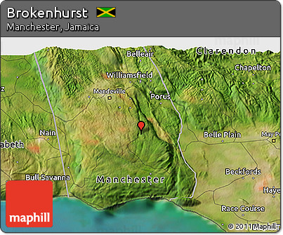 Satellite 3D Map of Brokenhurst