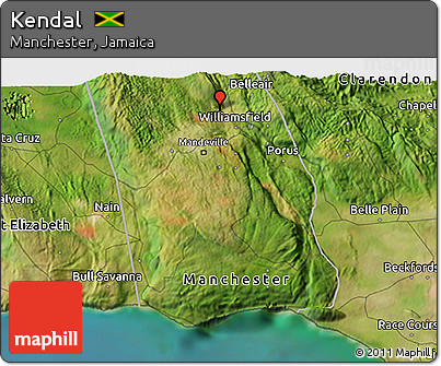 Satellite 3D Map of Kendal