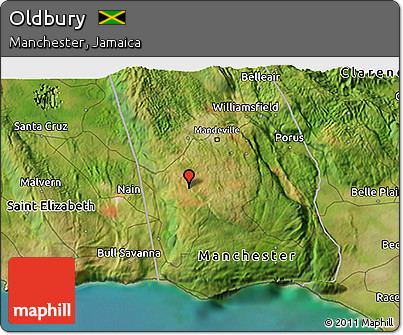 Satellite 3D Map of Oldbury