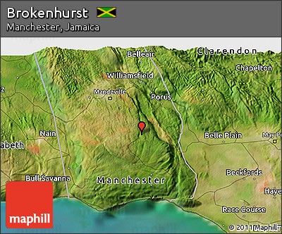 Satellite 3D Map of Brokenhurst