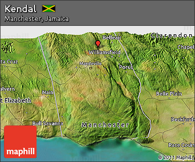 Satellite 3D Map of Kendal