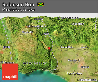 Satellite 3D Map of Robinson Run