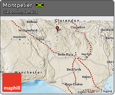 Shaded Relief 3D Map of Montpelier