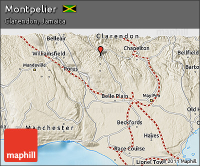 Shaded Relief 3D Map of Montpelier