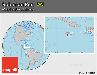 Gray Location Map of Robinson Run