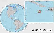 Gray Location Map of Port Henderson