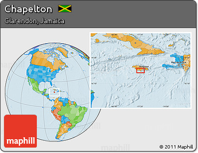 Political Location Map of Chapelton