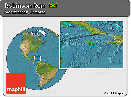 Satellite Location Map of Robinson Run