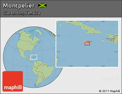 Savanna Style Location Map of Montpelier