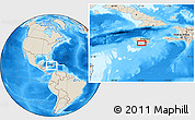 Shaded Relief Location Map of Port Henderson